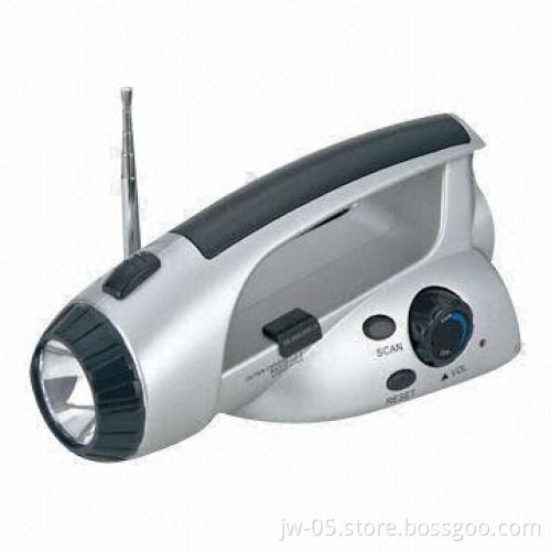 Dynamo Torch with Siren Alarm and FM Radio